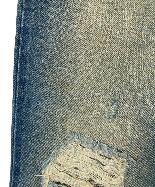 RAF BY RAF SIMONS（ラフバイ ラフシモンズ）RAF BY RAF SIMONS (ラフバイ ラフシモンズ) Distressed Jeans ディストレスドジーンズ J020 D204 ブルー サイズ:W29の古着・服飾アイテム
