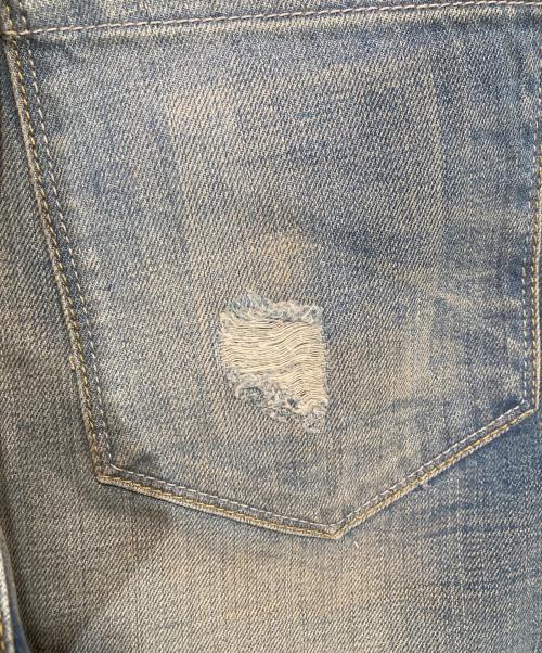 RAF BY RAF SIMONS（ラフバイ ラフシモンズ）RAF BY RAF SIMONS (ラフバイ ラフシモンズ) Distressed Jeans ディストレスドジーンズ J020 D204 ブルー サイズ:W29の古着・服飾アイテム
