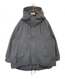 THE RERACS（ザ リラクス）の古着「ルーズモッズコート(ノーライナー)　25FW-RECT-483L-2-J」｜グレー