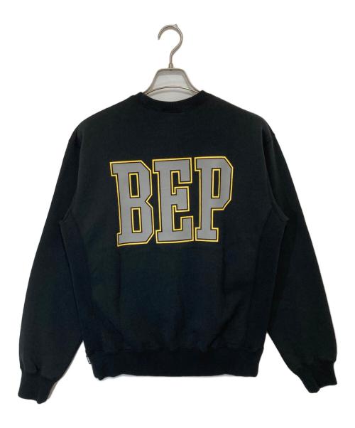 BlackEyePatch（ブラックアイパッチ）BlackEyePatch (ブラックアイパッチ) REFLECTIVE VINTAGE B EMBLEM CREW SWEAT 	BEPSS26CS12 ブラック サイズ:sの古着・服飾アイテム