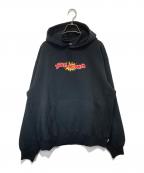 BlackEyePatchブラックアイパッチ）の古着「CRASH LOGO HOODIE クラッシュロゴフーディー　BEPSS26CS34」｜ブラック