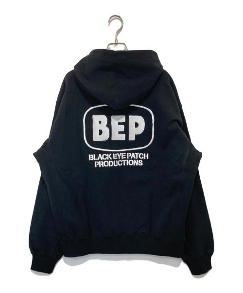 BlackEyePatch（ブラックアイパッチ）BlackEyePatch (ブラックアイパッチ) CRASH LOGO HOODIE クラッシュロゴフーディー　BEPSS26CS34 ブラック サイズ:Lの古着・服飾アイテム
