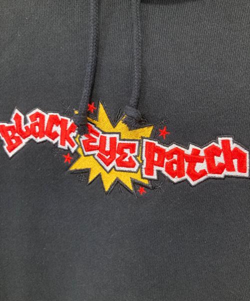 BlackEyePatch（ブラックアイパッチ）BlackEyePatch (ブラックアイパッチ) CRASH LOGO HOODIE クラッシュロゴフーディー　BEPSS26CS34 ブラック サイズ:Lの古着・服飾アイテム