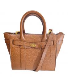 MULBERRY（マルベリー）の古着「ミニ ジップド ベイズウォーター バッグ　HH8730」｜ブラウン