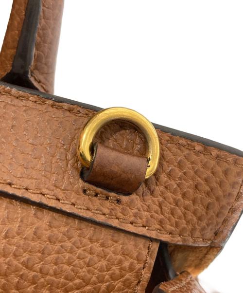 MULBERRY（マルベリー）MULBERRY (マルベリー) ミニ ジップド ベイズウォーター バッグ　HH8730 ブラウンの古着・服飾アイテム