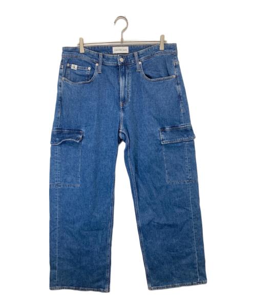 Calvin Klein Jeans（カルバンクラインジーンズ）Calvin Klein Jeans (カルバンクラインジーンズ) 90s loose デニムカーゴパンツ　ナインティーズルーズ インディゴ サイズ:W34の古着・服飾アイテム