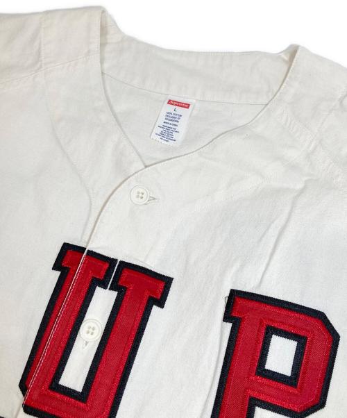 SUPREME（シュプリーム）SUPREME (シュプリーム) 20FW DENIM BASEBALL JERSEY（デニムベースボールジャージー） ホワイト サイズ:Lの古着・服飾アイテム