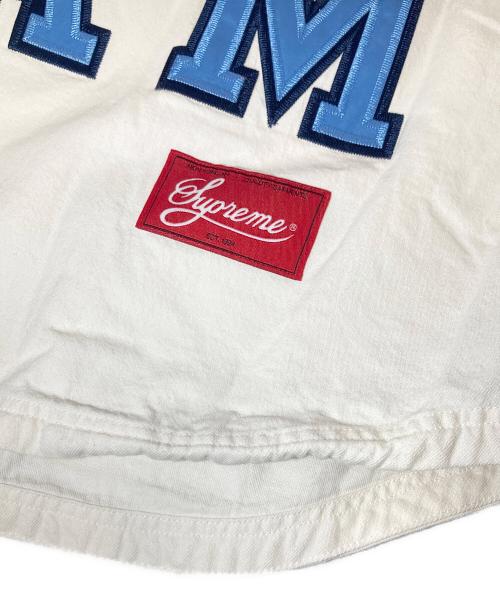 SUPREME（シュプリーム）SUPREME (シュプリーム) 20FW DENIM BASEBALL JERSEY（デニムベースボールジャージー） ホワイト サイズ:Lの古着・服飾アイテム