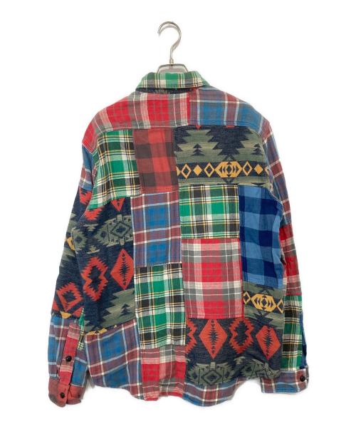 POLO RALPH LAUREN（ポロ・ラルフローレン）POLO RALPH LAUREN (ポロ・ラルフローレン) パッチワークシャツ マルチカラー サイズ:Mの古着・服飾アイテム