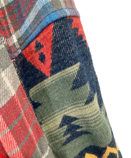 POLO RALPH LAUREN（ポロ・ラルフローレン）POLO RALPH LAUREN (ポロ・ラルフローレン) パッチワークシャツ マルチカラー サイズ:Mの古着・服飾アイテム