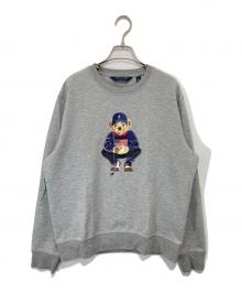 POLO GOLF（ポロ ゴルフ）の古着「ポロベアプリントスウェット」｜グレー