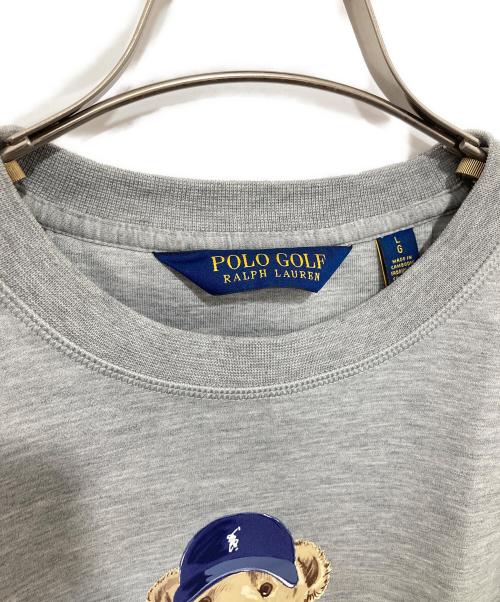 POLO GOLF（ポロ ゴルフ）POLO GOLF (ポロ ゴルフ) ポロベアプリントスウェット グレー サイズ:Lの古着・服飾アイテム