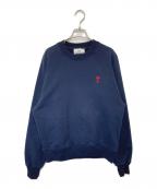 AMI Alexandre Mattiussiアミアレクサンドルマテュッシ）の古着「De Coeur Sweatshirt デクールスウェットシャツ」｜ネイビー