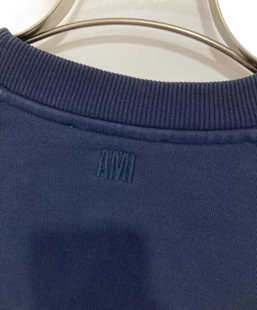 AMI Alexandre Mattiussi（アミアレクサンドルマテュッシ）AMI Alexandre Mattiussi (アミアレクサンドルマテュッシ) De Coeur Sweatshirt デクールスウェットシャツ ネイビー サイズ:Lの古着・服飾アイテム