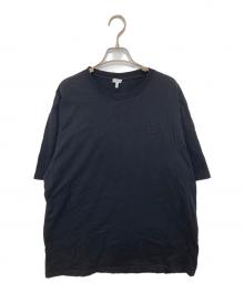 LOEWE（ロエベ）の古着「花刺繍アナグラムロゴクルーネックTシャツ　H800Y22X11」｜ブラック