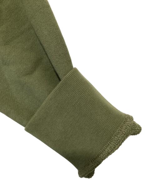 maison kitsune（メゾンキツネ）maison kitsune (メゾンキツネ) GREY FOX HEAD PATCH CLASSIC HOODIE グレーフォックスヘッドパッチクラシックパーカー　JM00312KM0001 オリーブ サイズ:Mの古着・服飾アイテム