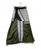 UN3D.アンスリード）の古着「MA-1ドッキングスカート　522420801101-01」｜オリーブ