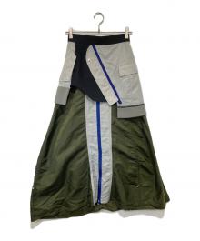 UN3D.（アンスリード）の古着「MA-1ドッキングスカート　522420801101-01」｜オリーブ