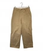 E.TAUTZイートーツ）の古着「ワイドチノトラウザーズ」｜ベージュ