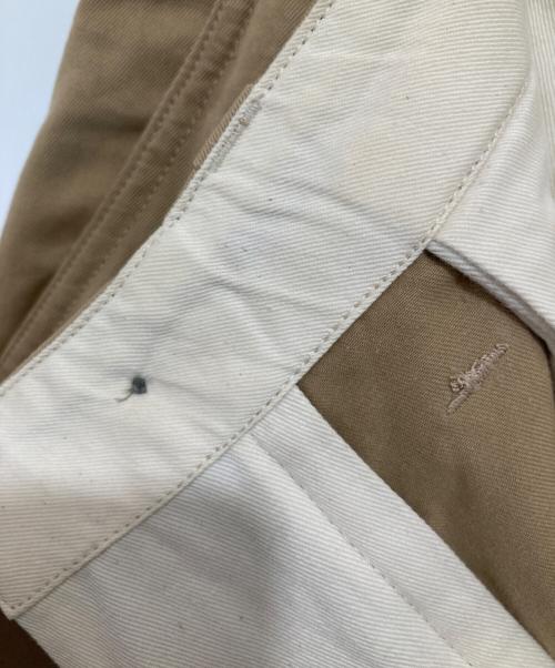 E.TAUTZ（イートーツ）E.TAUTZ (イートーツ) ワイドチノトラウザーズ ベージュ サイズ:28の古着・服飾アイテム