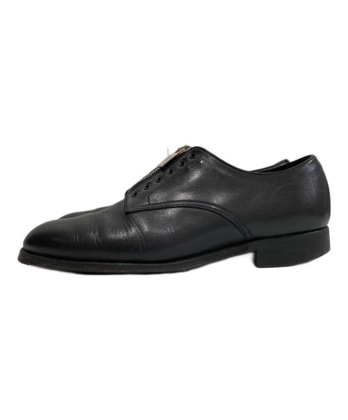 foot the coacher（フットザコーチャー）foot the coacher (フットザコーチャー) サービスマンフロントジップ レザーシューズ ブラック サイズ:26の古着・服飾アイテム