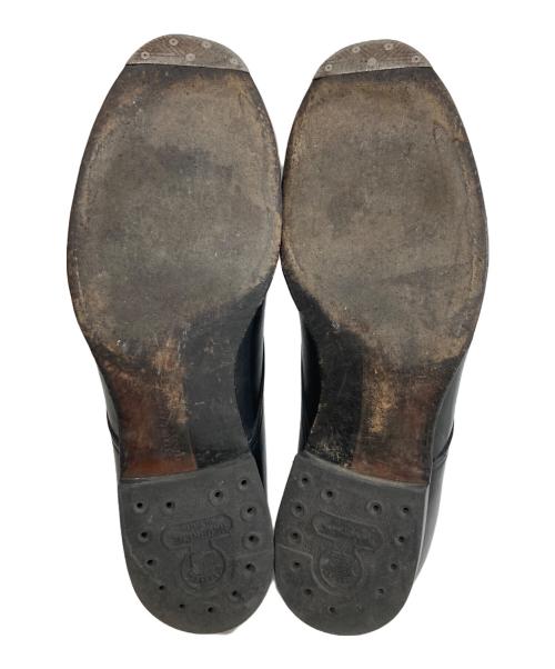 foot the coacher（フットザコーチャー）foot the coacher (フットザコーチャー) サービスマンフロントジップ レザーシューズ ブラック サイズ:26の古着・服飾アイテム