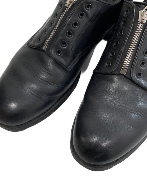 foot the coacher（フットザコーチャー）foot the coacher (フットザコーチャー) サービスマンフロントジップ レザーシューズ ブラック サイズ:26の古着・服飾アイテム