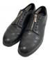 foot the coacher（フットザコーチャー）の古着「サービスマンフロントジップ レザーシューズ」｜ブラック
