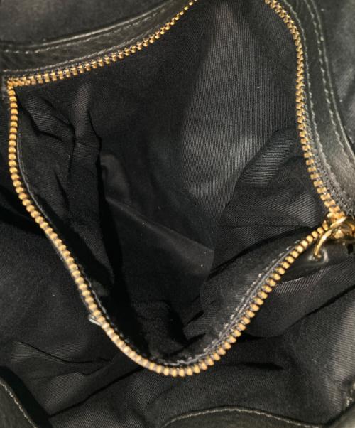 S.MANO（エス マーノ）S.MANO (エス マーノ) レザー ドローストリングバッグ ラージ ブラックの古着・服飾アイテム