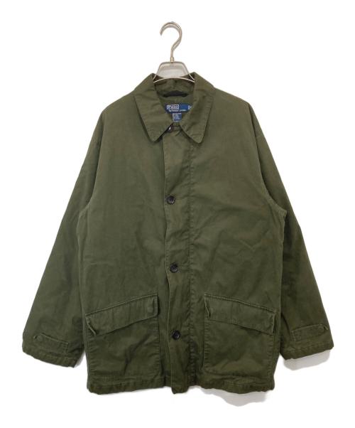 POLO RALPH LAUREN（ポロ・ラルフローレン）POLO RALPH LAUREN (ポロ・ラルフローレン) ミドルコート カーキ サイズ:Mの古着・服飾アイテム
