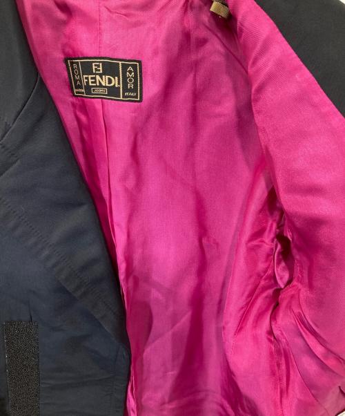 FENDI（フェンディ）FENDI (フェンディ) ビジュー付セットアップスーツ ブラック サイズ:42の古着・服飾アイテム