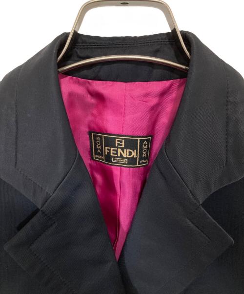 FENDI（フェンディ）FENDI (フェンディ) ビジュー付セットアップスーツ ブラック サイズ:42の古着・服飾アイテム
