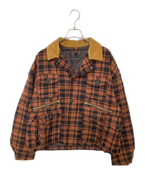 BEAMS PLUS（ビームスプラス）BEAMS PLUS (ビームスプラス) ブリティッシュ ツイード フィッシュンティング ジャケット 38-18-0377-791 オレンジ サイズ:Sの古着・服飾アイテム