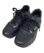 PRADAプラダ）の古着「Prax 01 Re-Nylon ブラッシュドレザースニーカー　プラックス ナイロン　2EE369」｜ブラック