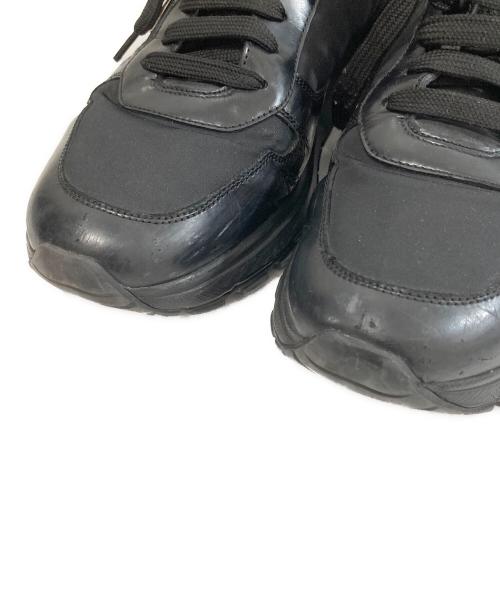 PRADA（プラダ）PRADA (プラダ) Prax 01 Re-Nylon ブラッシュドレザースニーカー　プラックス ナイロン　2EE369 ブラック サイズ:6の古着・服飾アイテム
