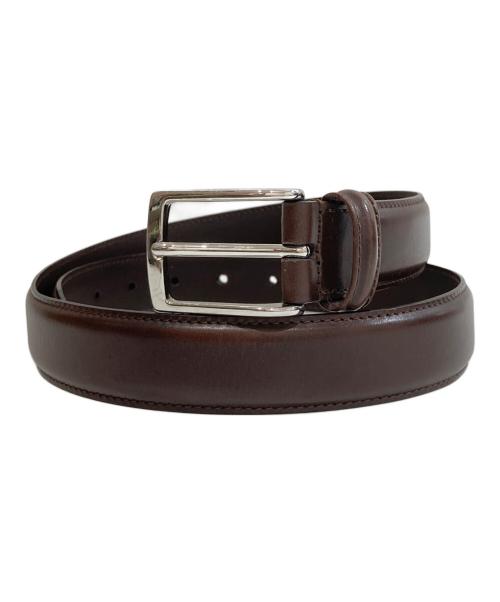 anderson's（アンダーソンズ）anderson's (アンダーソンズ) カーフレザーベルト イタリア製 BEAMS F別注 ブラウンの古着・服飾アイテム