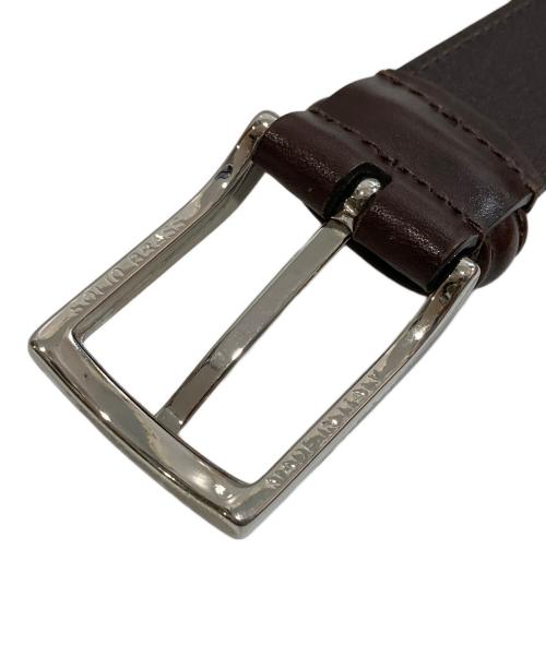 anderson's（アンダーソンズ）anderson's (アンダーソンズ) カーフレザーベルト イタリア製 BEAMS F別注 ブラウンの古着・服飾アイテム