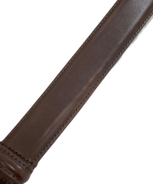 anderson's（アンダーソンズ）anderson's (アンダーソンズ) カーフレザーベルト イタリア製 BEAMS F別注 ブラウンの古着・服飾アイテム