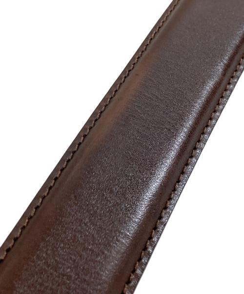 anderson's（アンダーソンズ）anderson's (アンダーソンズ) カーフレザーベルト イタリア製 BEAMS F別注 ブラウンの古着・服飾アイテム