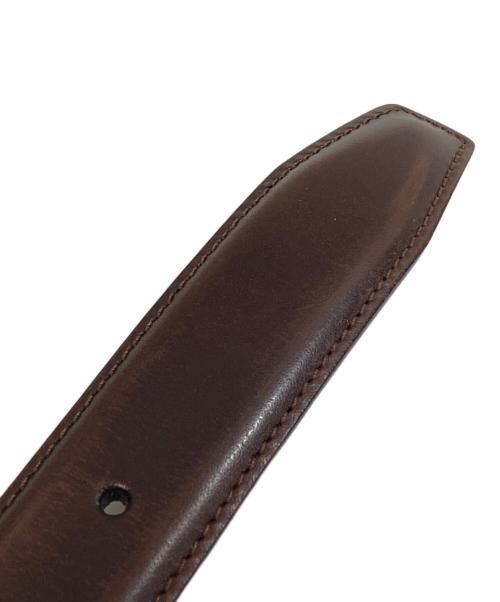 anderson's（アンダーソンズ）anderson's (アンダーソンズ) カーフレザーベルト イタリア製 BEAMS F別注 ブラウンの古着・服飾アイテム