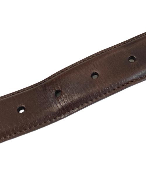 anderson's（アンダーソンズ）anderson's (アンダーソンズ) カーフレザーベルト イタリア製 BEAMS F別注 ブラウンの古着・服飾アイテム