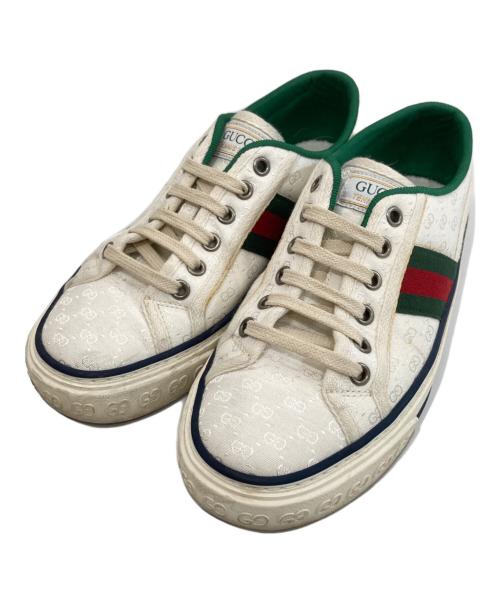 GUCCI（グッチ）GUCCI (グッチ) ローカットスニーカー ホワイト サイズ:26の古着・服飾アイテム