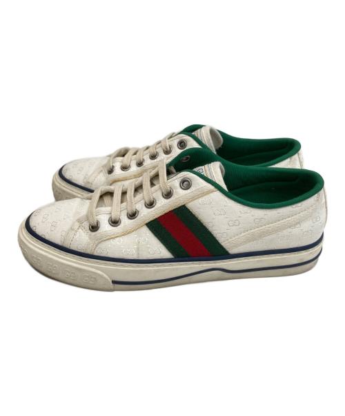 GUCCI（グッチ）GUCCI (グッチ) ローカットスニーカー ホワイト サイズ:26の古着・服飾アイテム