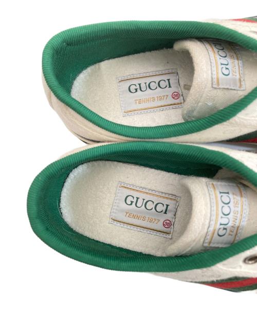 GUCCI（グッチ）GUCCI (グッチ) ローカットスニーカー ホワイト サイズ:26の古着・服飾アイテム