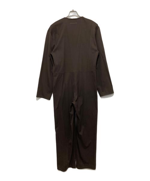 MM6 Maison Margiela（エムエムシックスメゾンマルジェラ）MM6 Maison Margiela (エムエムシックスメゾンマルジェラ) オールインワン S32FP0102 ジャンプスーツ ブラウン サイズ:38の古着・服飾アイテム