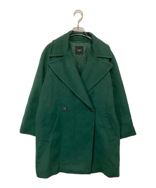 WEEKEND Max Mara（ウィークエンド マックスマーラ）WEEKEND Max Mara (ウィークエンド マックスマーラ) ウールロングコート グリーン サイズ:３６の古着・服飾アイテム