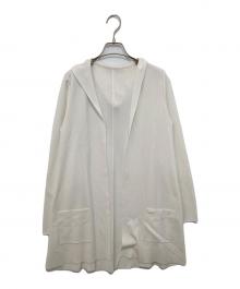 FOXEY（フォクシー）の古着「フードカーディガン　FOODED CARDIGAN　38822-KSJFN19MY-2」｜ホワイト