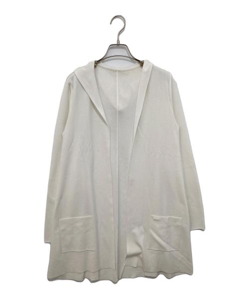 FOXEY（フォクシー）FOXEY (フォクシー) フードカーディガン　FOODED CARDIGAN　38822-KSJFN19MY-2 ホワイト サイズ:40の古着・服飾アイテム