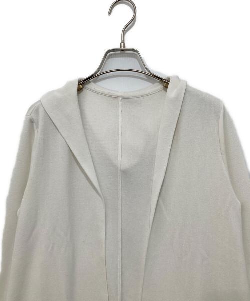 FOXEY（フォクシー）FOXEY (フォクシー) フードカーディガン　FOODED CARDIGAN　38822-KSJFN19MY-2 ホワイト サイズ:40の古着・服飾アイテム