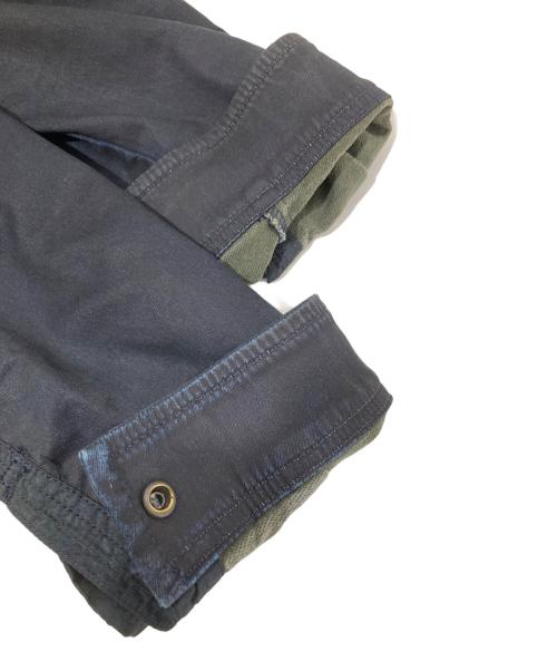 DIESEL（ディーゼル）DIESEL (ディーゼル) D-SIMILAR-NE JOGG JEANS　オーバーサイズフーデッドデニムジャケット　切替ジャケット ネイビー サイズ:xsの古着・服飾アイテム